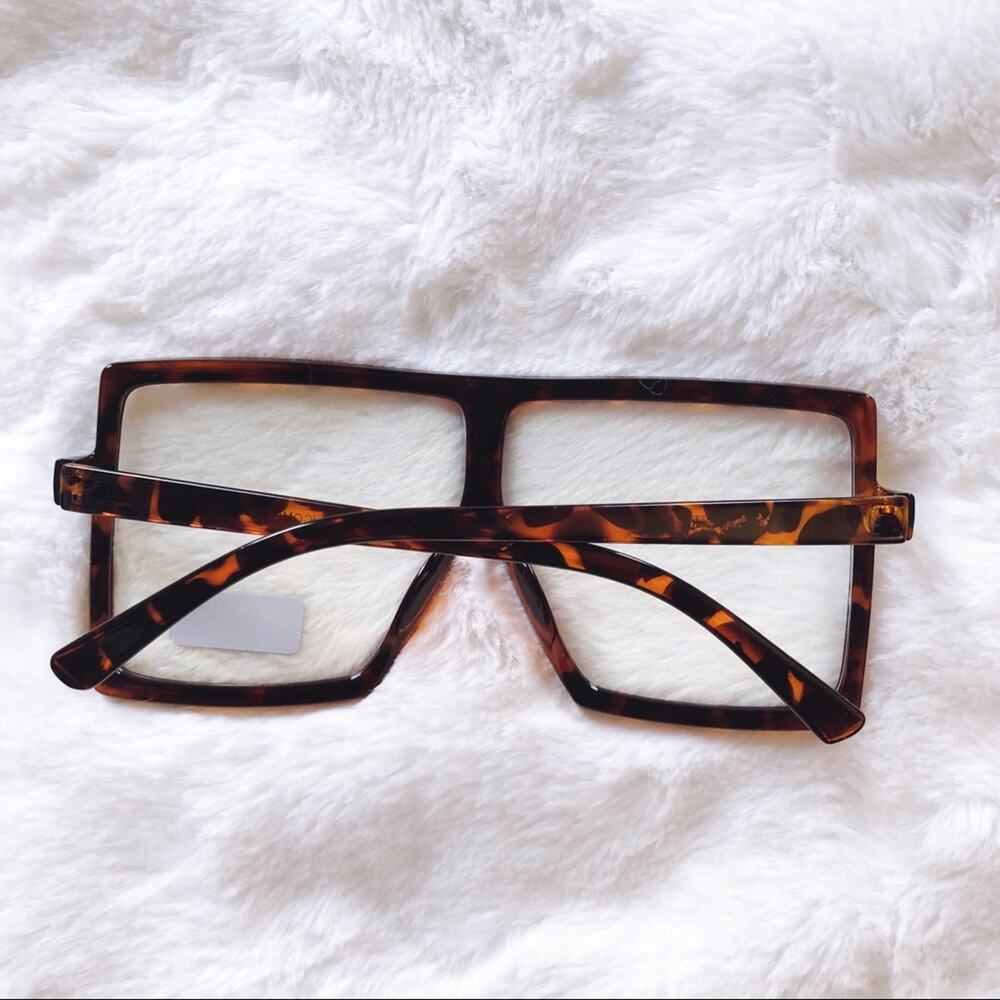 Lana Brown Rectangle Computer Light Glasses - Picture 12 of 12